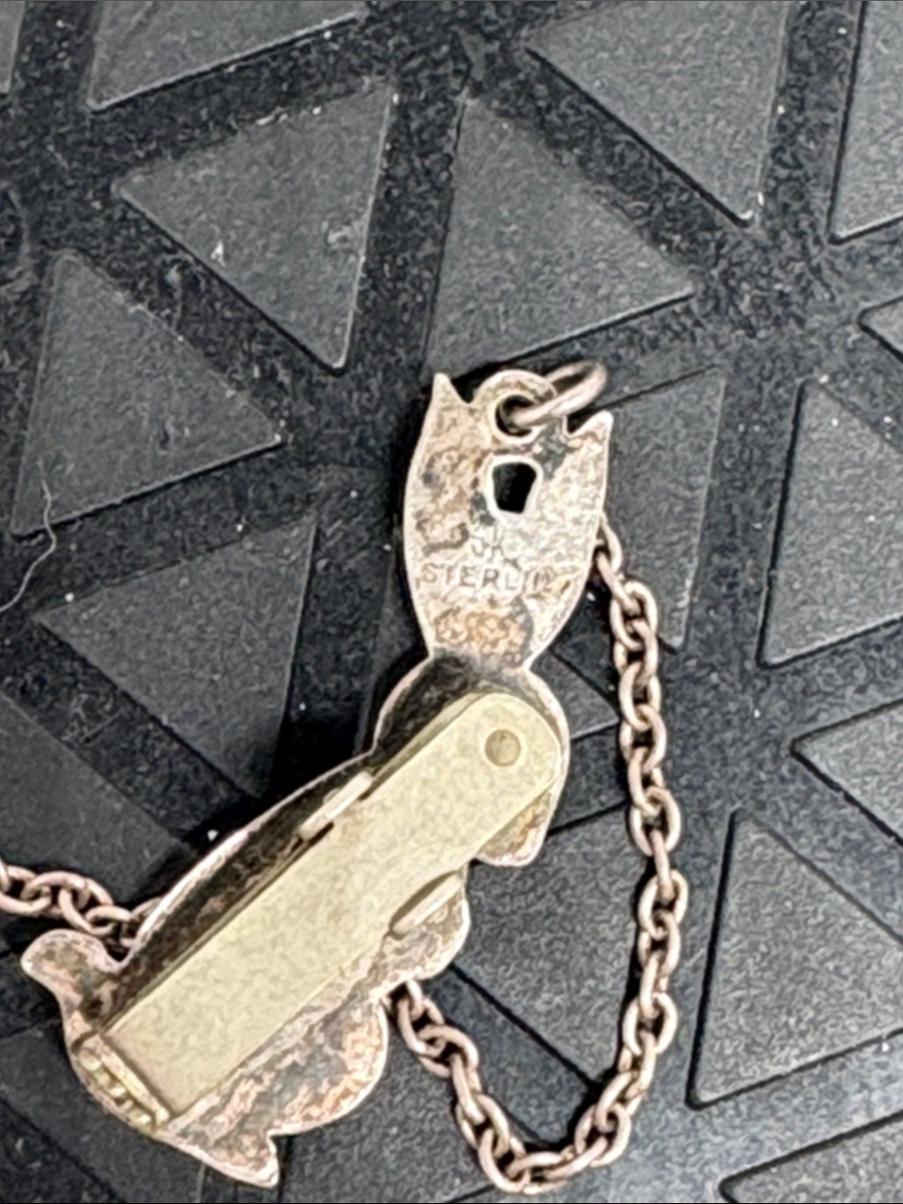 Sterling Silver Rabbit Sweater Clips - Picture 4 of 4